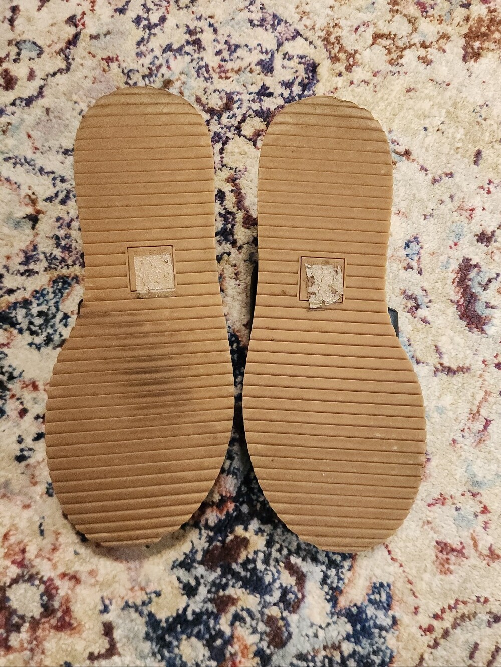 Dolce Vita Chavi Slide Sandal Straw Wrapped Platform Black Leather Size 9.5 - Picture 6 of 11